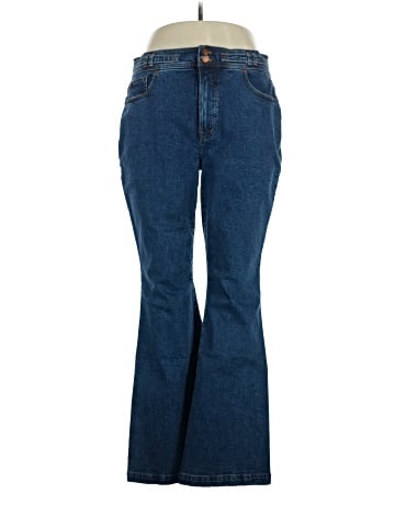 Madewell The Perfect Vintage Flare Jean in Bright Dark Indigo Wash (view 1)
