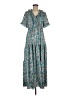 Shein 100% Polyester Paisley Teal Casual Dress Size M - photo 1