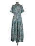 Shein 100% Polyester Paisley Teal Casual Dress Size M - photo 2