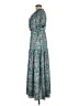 Shein 100% Polyester Paisley Teal Casual Dress Size M - photo 5
