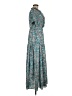 Shein 100% Polyester Paisley Teal Casual Dress Size M - photo 4