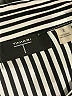 T Tahari 100% Polyester Stripes Black Short Sleeve Blouse Size 2 - photo 7