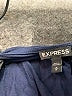 Express 100% Polyester Blue Black Sleeveless Blouse Size M - photo 7