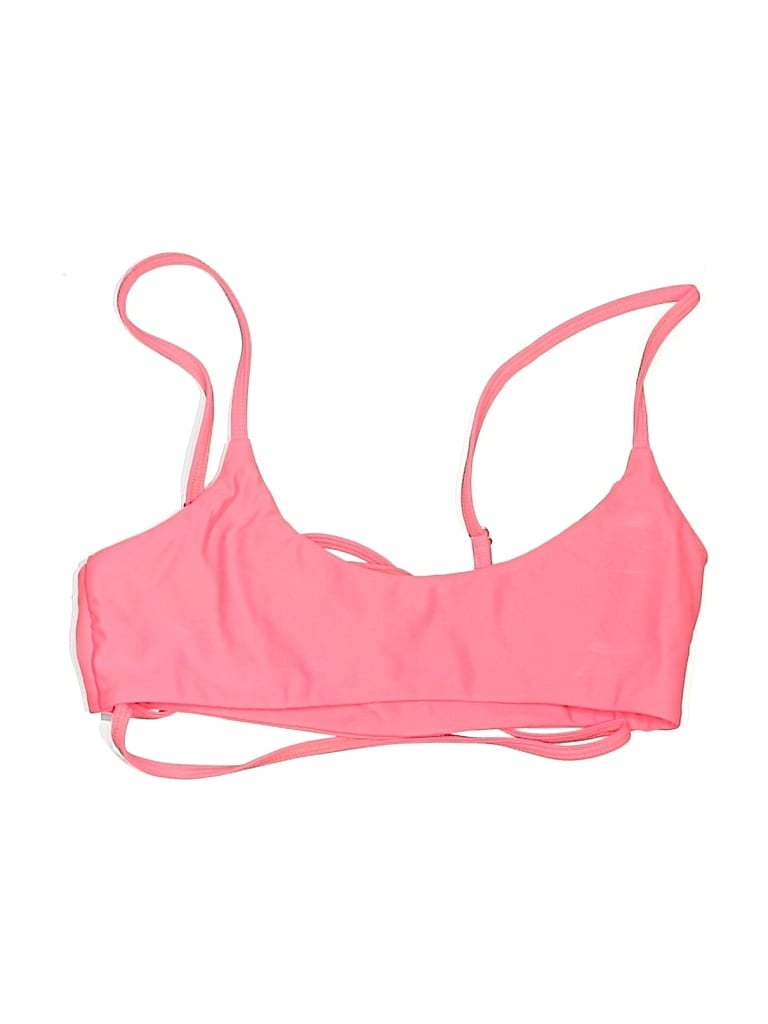 Pre-owned Lovers & Friends Swimsuit Top Pink Swimwear