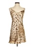 L'Agence 100% Polyester Animal Print Tan Cocktail Dress Size 0 - photo 1