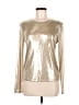 Ann Taylor LOFT Metallic Gold Long Sleeve Top Size M - photo 1