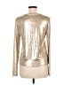 Ann Taylor LOFT Metallic Gold Long Sleeve Top Size M - photo 2