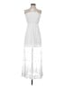 Almost Famous 100% Polyester Solid White Cocktail Dress Size S - photo 1