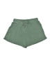 Happily Grey Solid Green Shorts Size L - photo 1