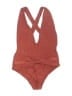 Assorted Brands Solid Brown One Piece Swimsuit Size XS - photo 1