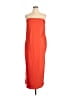 ELOQUII 100% Polyester Solid Orange Cocktail Dress Size 14 Plus - photo 1