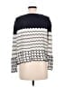 Tory Burch 100% Silk Chevron-herringbone Ivory Cardigan Size M - photo 2
