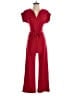 Boohoo Solid Red Jumpsuit Size 4 - photo 1