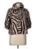 Samuel Dong 100% Polyester Animal Print Brown Jacket Size L - photo 1