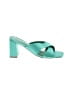Wild Diva Color Block Green Teal Sandals Size 9 - photo 1
