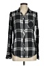 Rails 100% Rayon Plaid Gray Long Sleeve Button-Down Shirt Size M - photo 1