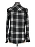 Rails 100% Rayon Plaid Gray Long Sleeve Button-Down Shirt Size M - photo 2