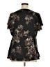 Torrid 100% Polyester Black Short Sleeve Blouse Size 1X Plus (1) - photo 2