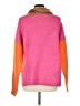 Lumiere Color Block Brown Turtleneck Sweater Size L (estimated) - photo 2