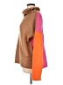 Lumiere Color Block Brown Turtleneck Sweater Size L (estimated) - photo 5