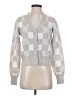 Sincerely Jules Checkered-gingham Silver Cardigan Size S - photo 1