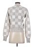 Sincerely Jules Checkered-gingham Silver Cardigan Size S - photo 2