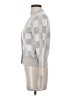Sincerely Jules Checkered-gingham Silver Cardigan Size S - photo 5