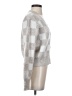 Sincerely Jules Checkered-gingham Silver Cardigan Size S - photo 4