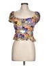 O'Neill Purple Short Sleeve Blouse Size L - photo 1