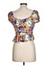 O'Neill Purple Short Sleeve Blouse Size L - photo 2
