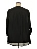 Faded Glory 100% Polyester Black 3/4 Sleeve Blouse Size 3X - photo 2