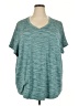 Xersion Teal Active T-Shirt Size 3X - photo 1