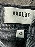 AGOLDE 100% Cotton Hearts Black Denim Shorts Size 23 waist - photo 3
