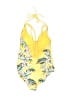Ambrielle Tropical Yellow One Piece Swimsuit Size L - photo 2