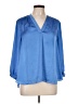 Vince Camuto 100% Polyester Blue 3/4 Sleeve Blouse Size L - photo 1