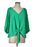 Tyche Green 3/4 Sleeve Blouse Size L - photo 1