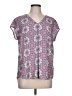 Daniel Rainn Purple Short Sleeve Blouse Size L - photo 1