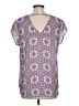 Daniel Rainn Purple Short Sleeve Blouse Size L - photo 2