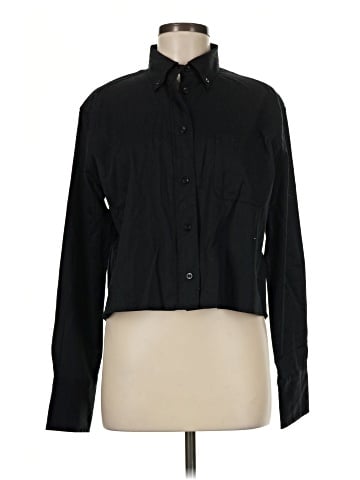Madewell Relaxed Button-Up Cropped Shirt (view 1)