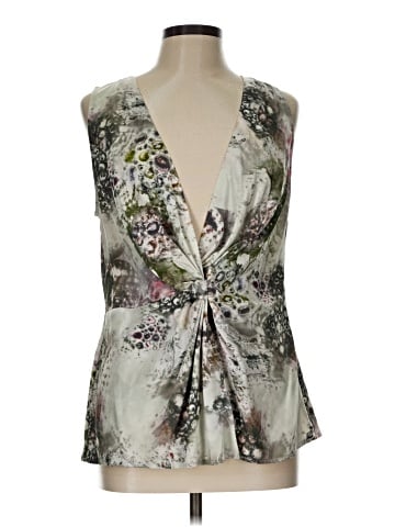 St. John Sleeveless Silk Top (view 1)
