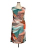 Cubism Graphic Teal Cocktail Dress Size XL - photo 1