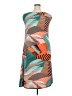 Cubism Graphic Teal Cocktail Dress Size XL - photo 2