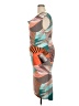 Cubism Graphic Teal Cocktail Dress Size XL - photo 5