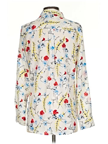 Equipment Long Sleeve Silk Top (view 2)