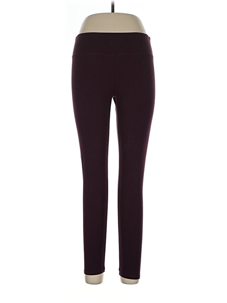 Pre-owned Aerie Active Pants In Burgundy