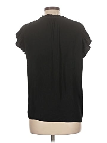 Olivia Grey Short Sleeve Blouse (view 2)