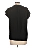 Olivia Grey 100% Polyester Black Short Sleeve Blouse Size L - photo 2