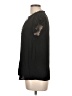 Olivia Grey 100% Polyester Black Short Sleeve Blouse Size L - photo 5