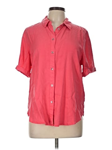 CALVIN KLEIN JEANS Short Sleeve Button-Down Shirt (view 1)
