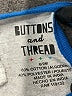Buttons and Thread Graphic Ivory Short Sleeve Onesie Size 6-9 mo - photo 3